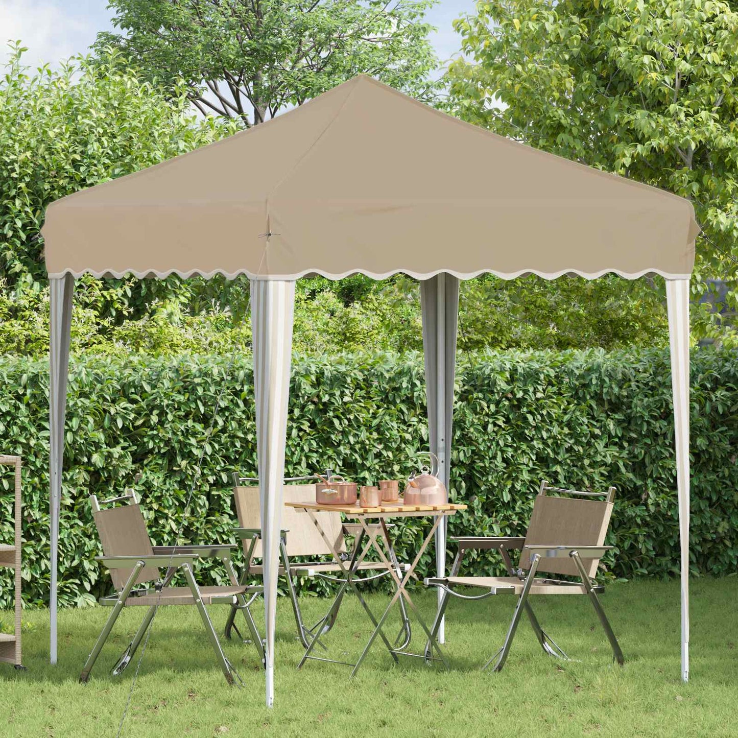 Pop-up Festtelt 195 X 195 X 245 Cm Oxford Stof - Billede 3
