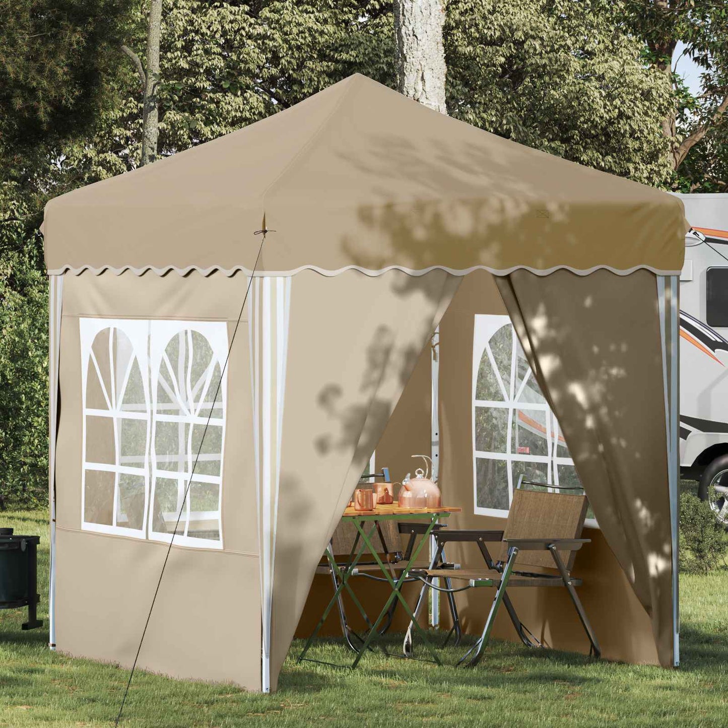 Pop-up Festtelt 195 X 195 X 245 Cm Oxford Stof - Variant 42019735