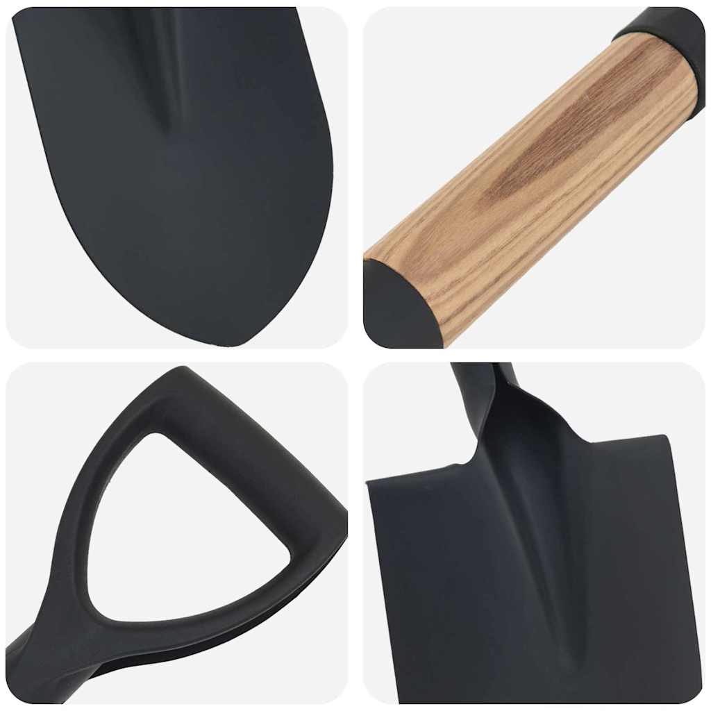 Skovl 68,5 Cm Powder Coated Stål Og Solid Træ - Billede 7