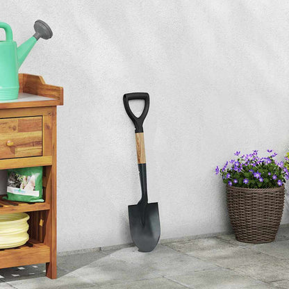 Skovl 68,5 Cm Powder Coated Stål Og Solid Træ - Hovedbillede