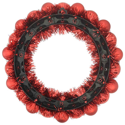 Jule Kugle Krans 2 Dele 33 X 33 X 7 Cm Polystyren - Billede 5