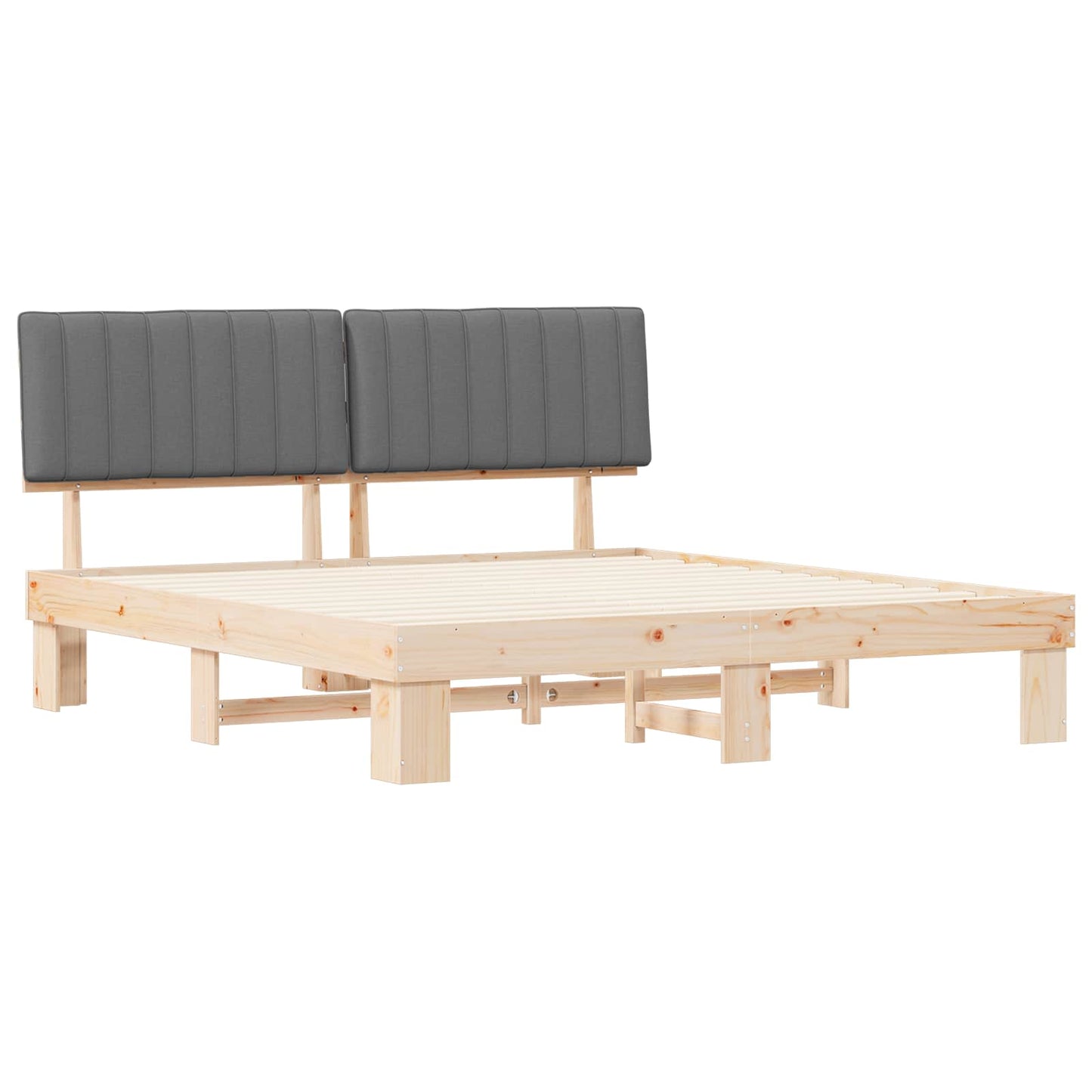 Sengestel Med Polstret Hovedgavl 180 X 200 Cm - Billede 4