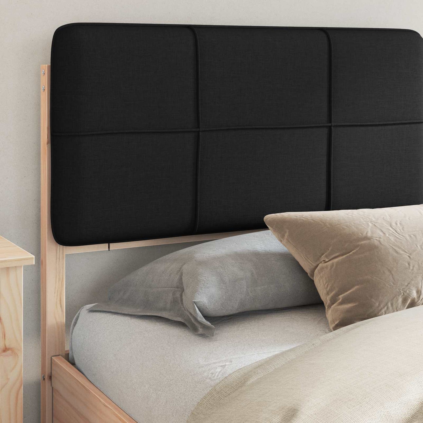 Sengestel Med Polstret Hovedgavl 180 X 200 Cm - Billede 3