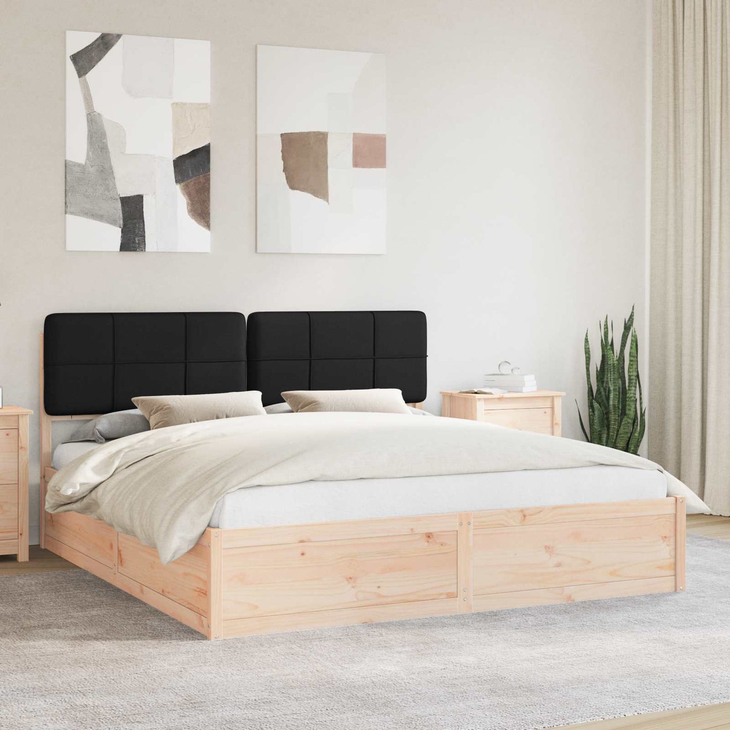 Sengestel Med Polstret Hovedgavl 180 X 200 Cm - Hovedbillede