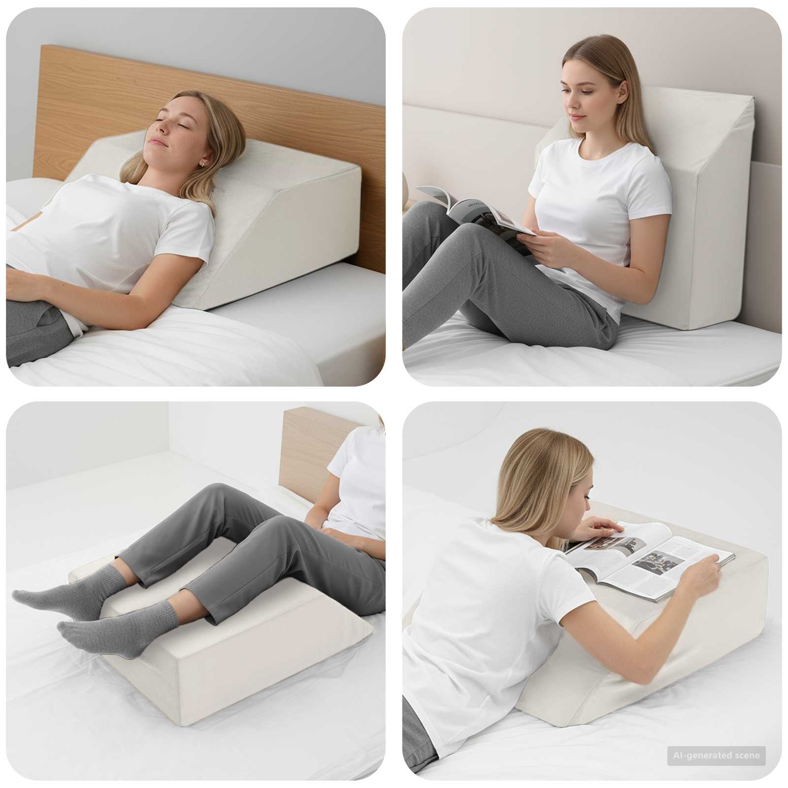 Benpude Ensfarvet 63 X 52 X 19,5 Cm Pu Skum - Hovedbillede