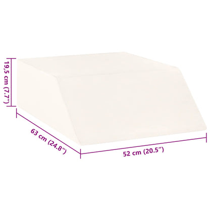 Benpude Ensfarvet 63 X 52 X 19,5 Cm Pu Skum - Billede 9