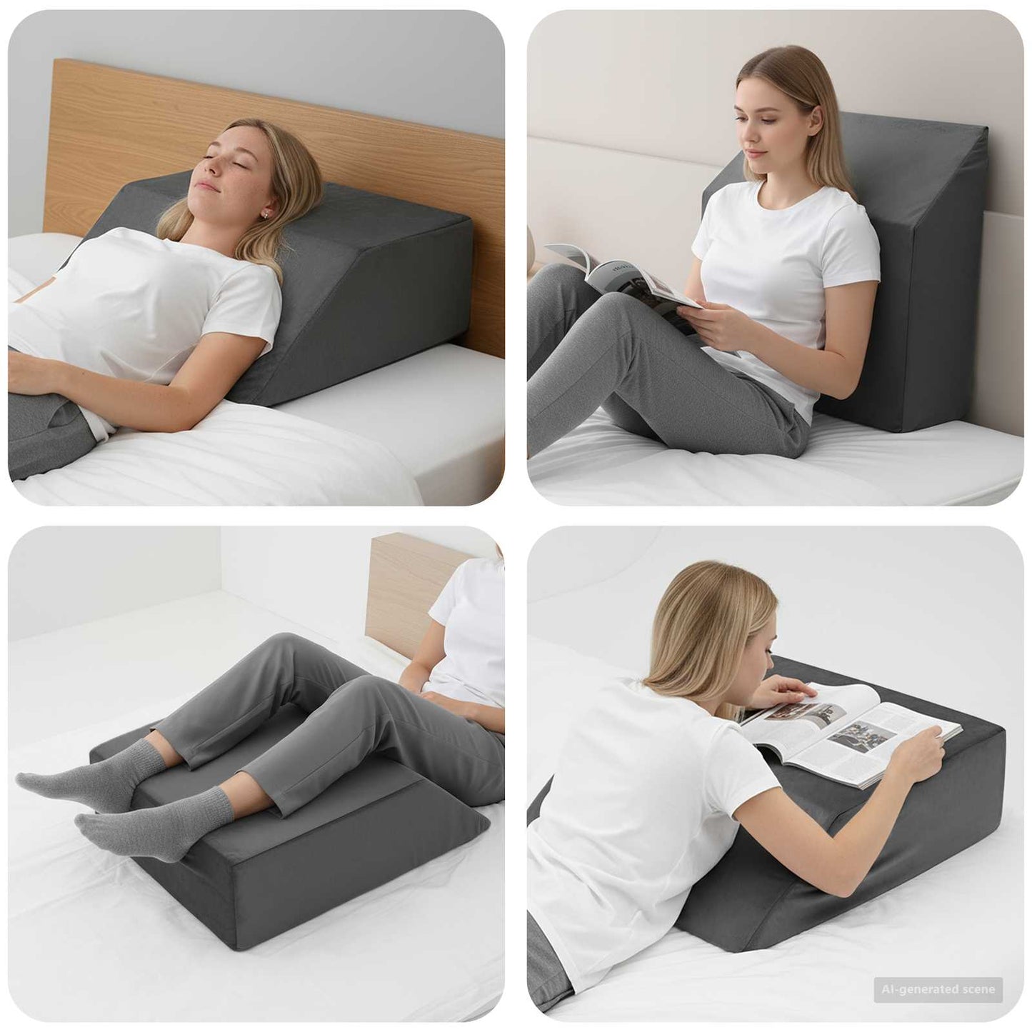 Benpude Ensfarvet 63 X 52 X 19,5 Cm Pu Skum