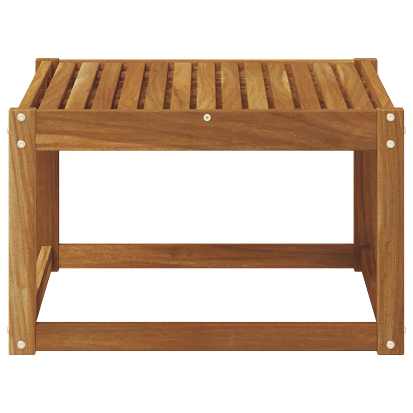 Udendørs Bord Massivt Akacietræ 59 X 59 X 37 Cm - Billede 4