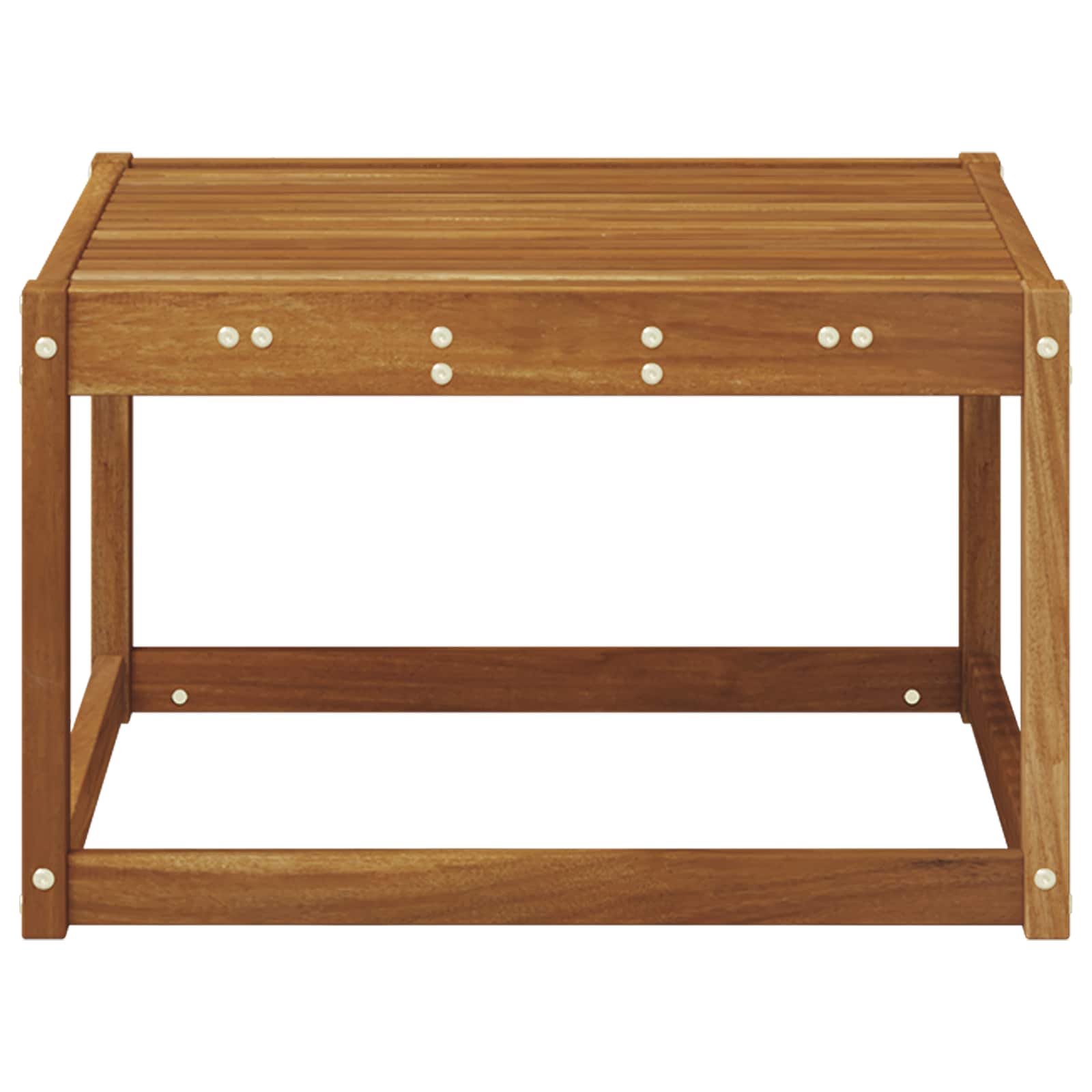 Udendørs Bord Massivt Akacietræ 59 X 59 X 37 Cm - Billede 5