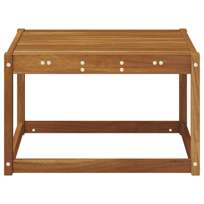 Udendørs Bord Massivt Akacietræ 59 X 59 X 37 Cm - Billede 5