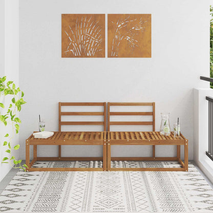Udendørs Bord Massivt Akacietræ 59 X 59 X 37 Cm