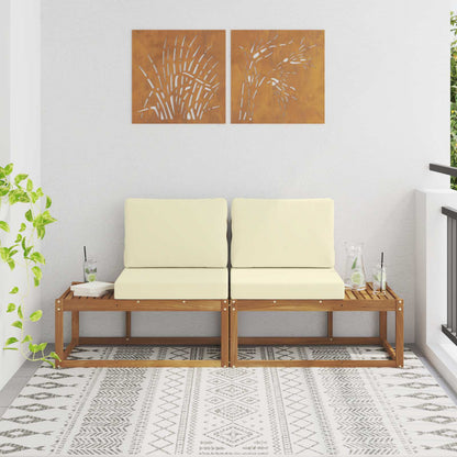 Udendørs Bord Massivt Akacietræ 59 X 59 X 37 Cm