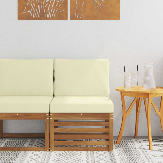 Udendørs Mellem Sofa Massivt Akacietræ - Hovedbillede