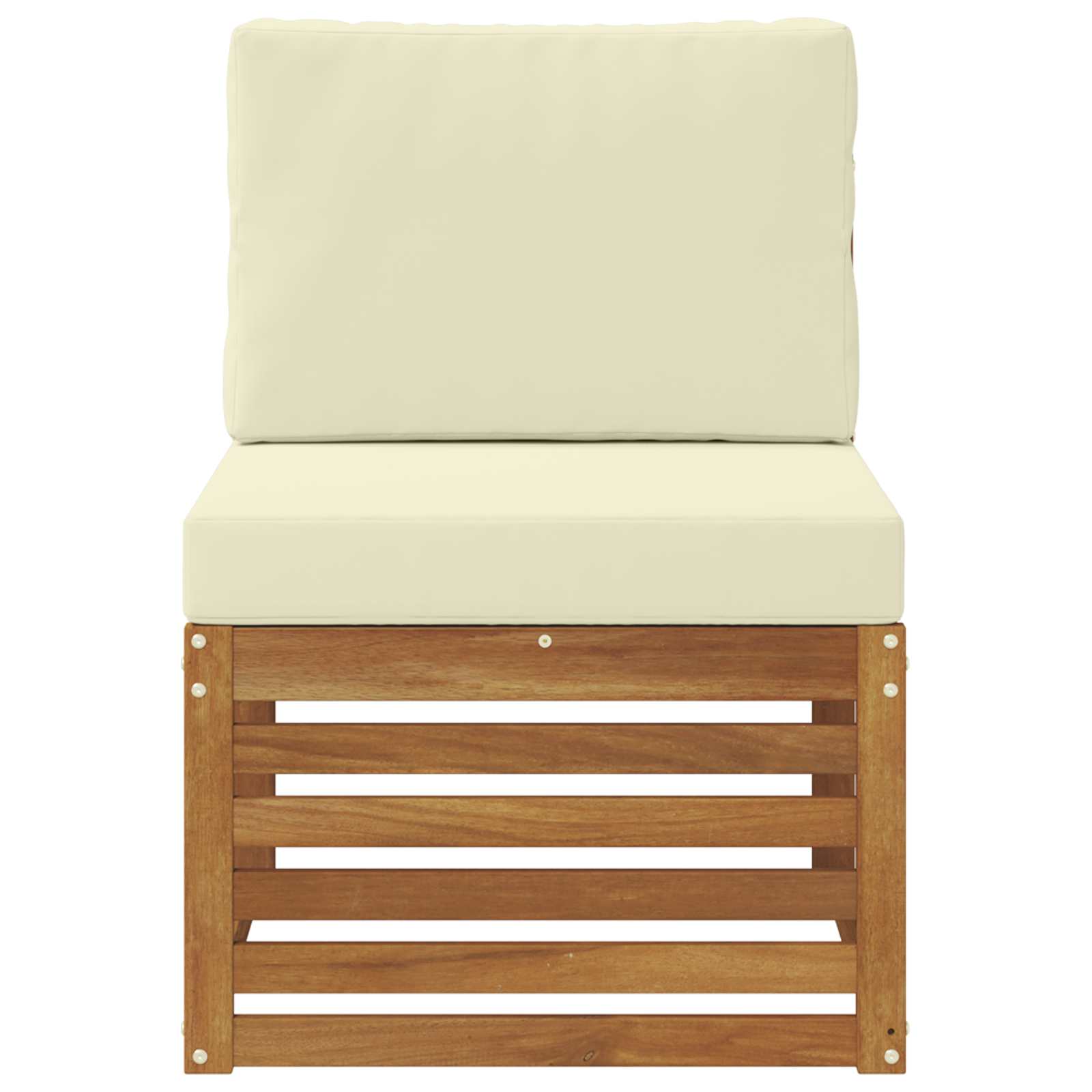 Udendørs Mellem Sofa Massivt Akacietræ - Billede 3