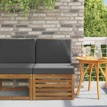 Udendørs Mellem Sofa Massivt Akacietræ - Variant 900492