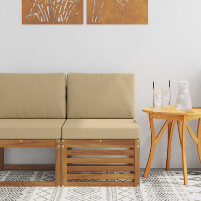 Udendørs Mellem Sofa Massivt Akacietræ - Variant 900493