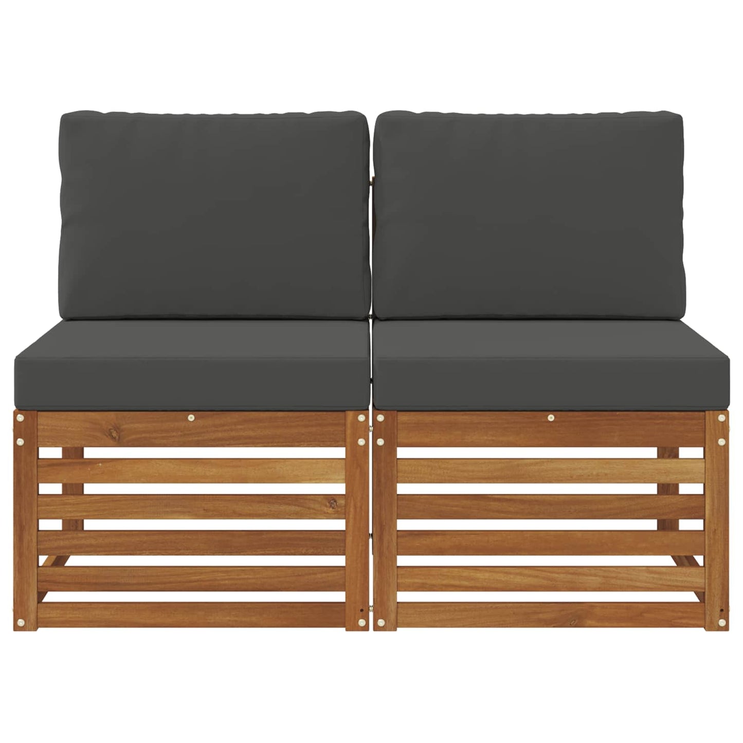 Udendørs Sofa Mellemmodul Massivt Akacietræ