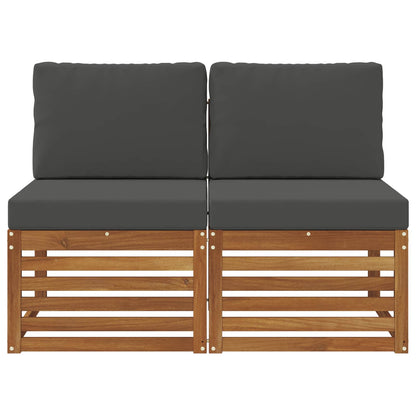 Udendørs Sofa Mellemmodul Massivt Akacietræ
