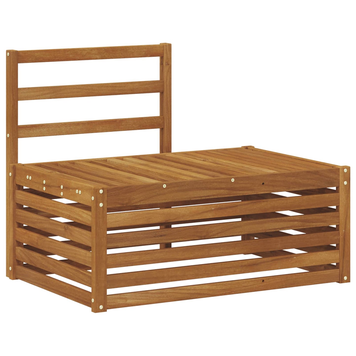 Udendørs Modulsofa Naturfarvet 91 X 63 X 73 Cm - Billede 2