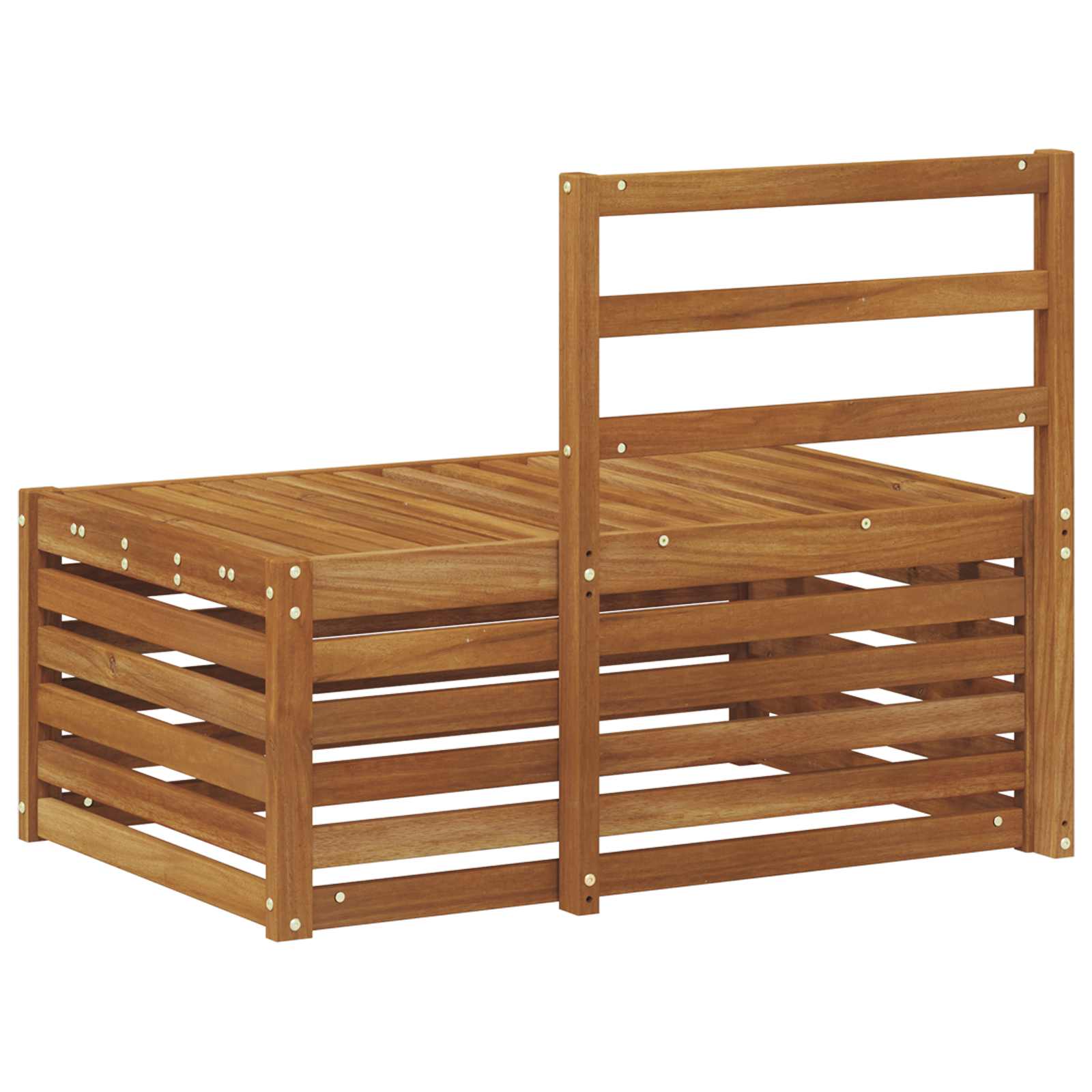 Udendørs Modulsofa Naturfarvet 91 X 63 X 73 Cm - Billede 6