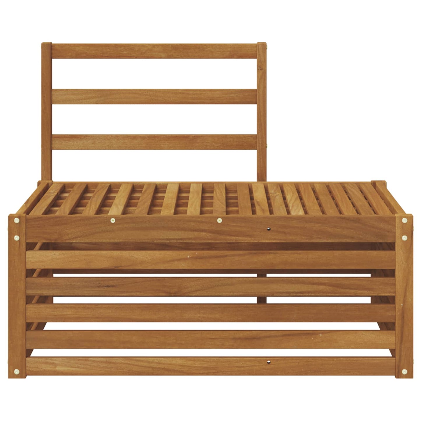Udendørs Modulsofa Naturfarvet 91 X 63 X 73 Cm - Billede 4