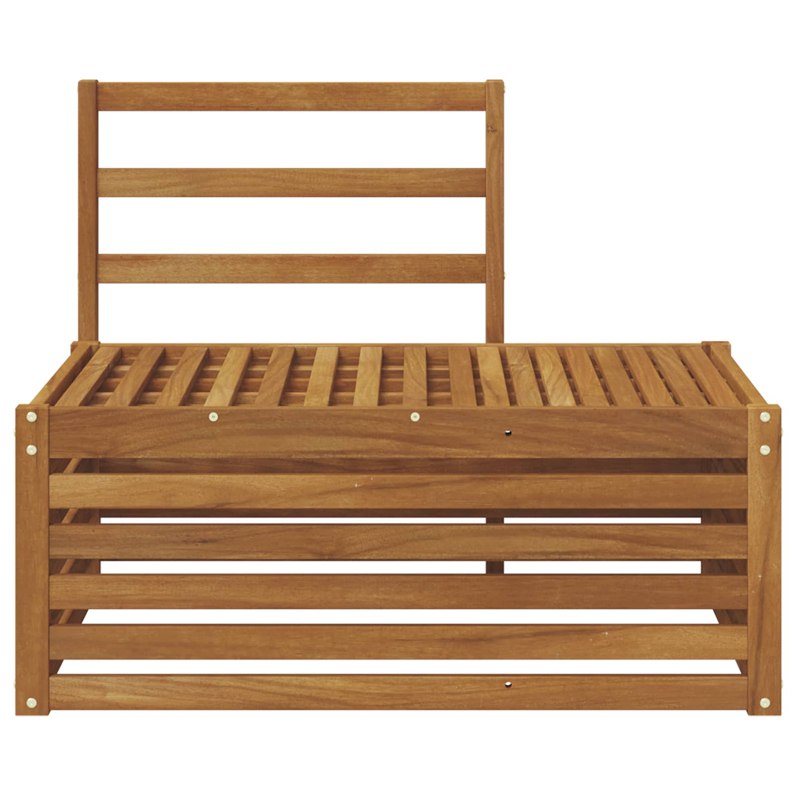 Udendørs Modulsofa Naturfarvet 91 X 63 X 73 Cm - Billede 4