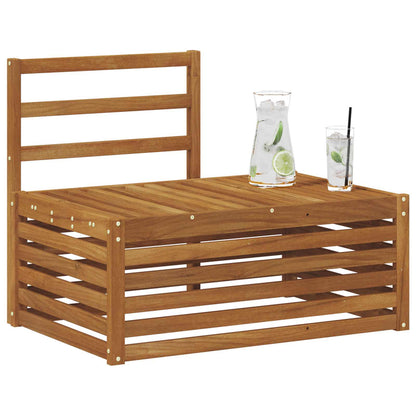 Udendørs Modulsofa Naturfarvet 91 X 63 X 73 Cm - Billede 3