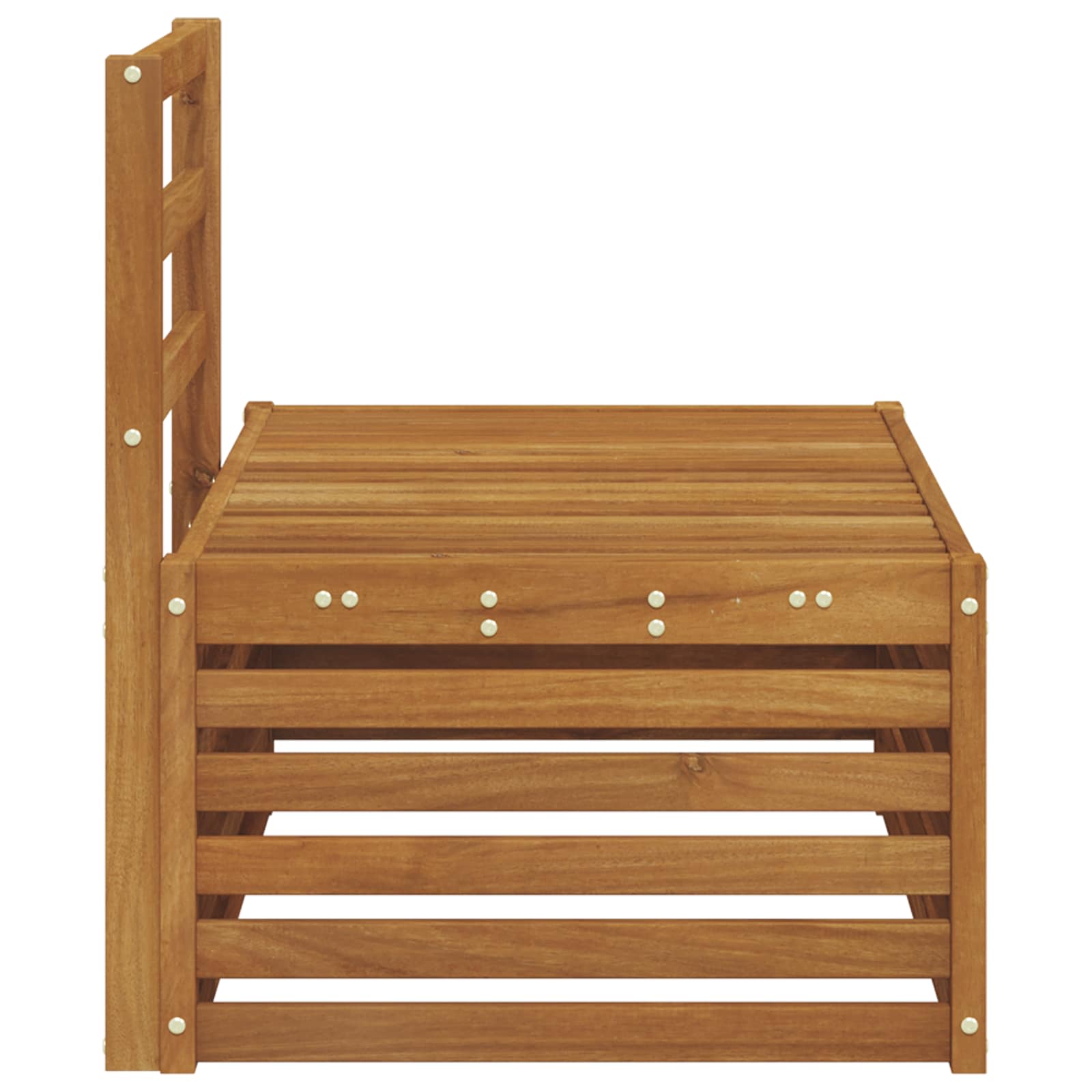 Udendørs Modulsofa Naturfarvet 91 X 63 X 73 Cm - Billede 5