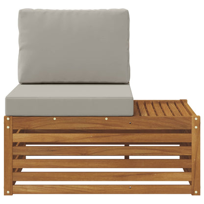 Udendørs End Sofa Naturfarvet 91 X 63 X 73 Cm Massivt Akacietræ - Billede 4