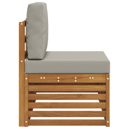 Udendørs End Sofa Naturfarvet 91 X 63 X 73 Cm Massivt Akacietræ - Billede 5