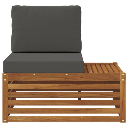 Udendørs End Sofa Naturfarvet 91 X 63 X 73 Cm Massivt Akacietræ - Billede 4