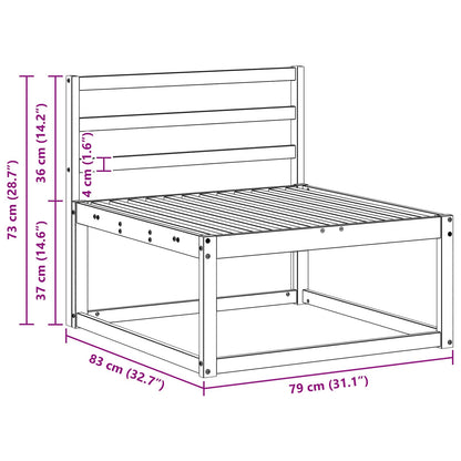 Udendørs Mellemsofa 79 X 83 X 73 Cm