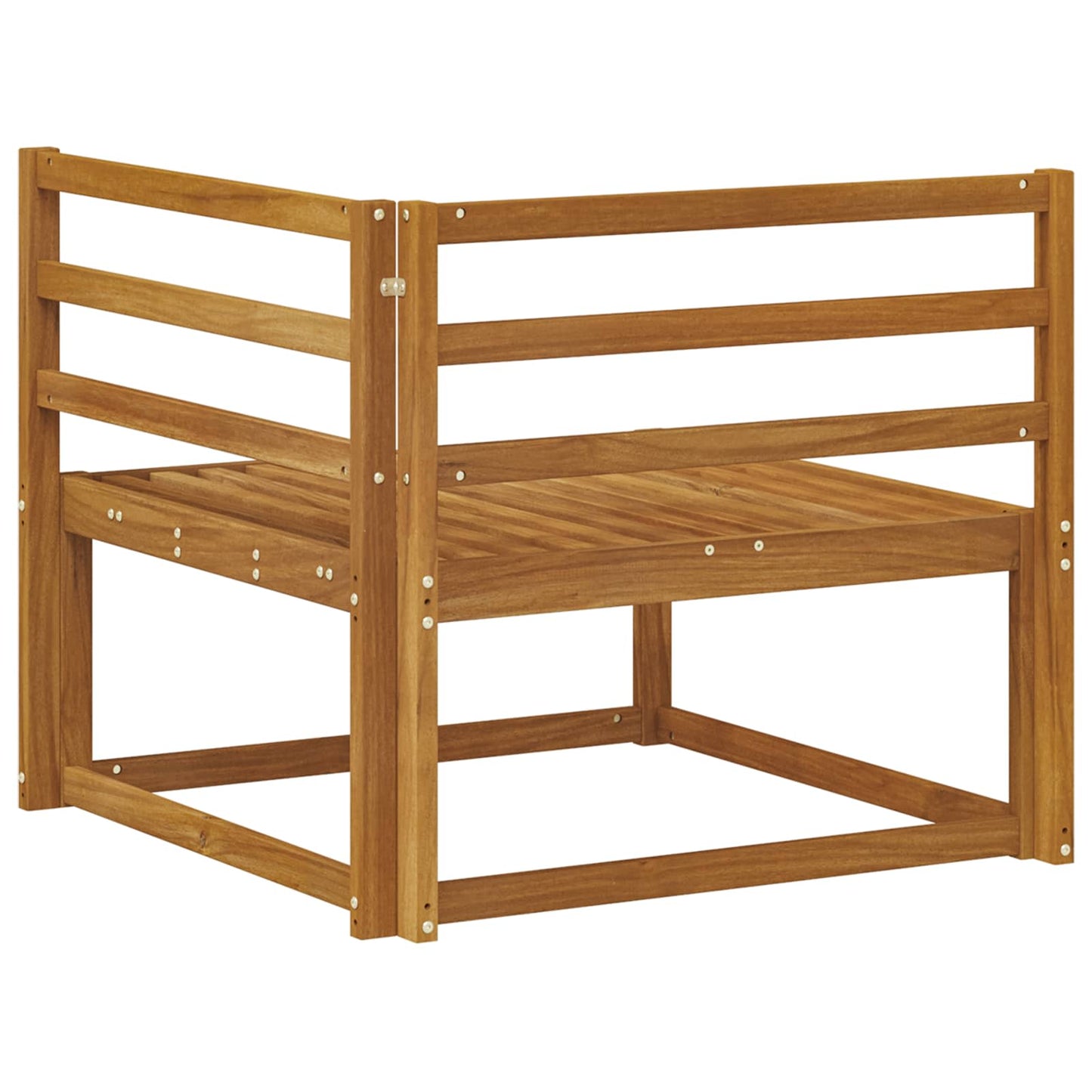 Udendørs Hjørnesofa Naturfarvet 83 X 83 X 73 Cm - Billede 5