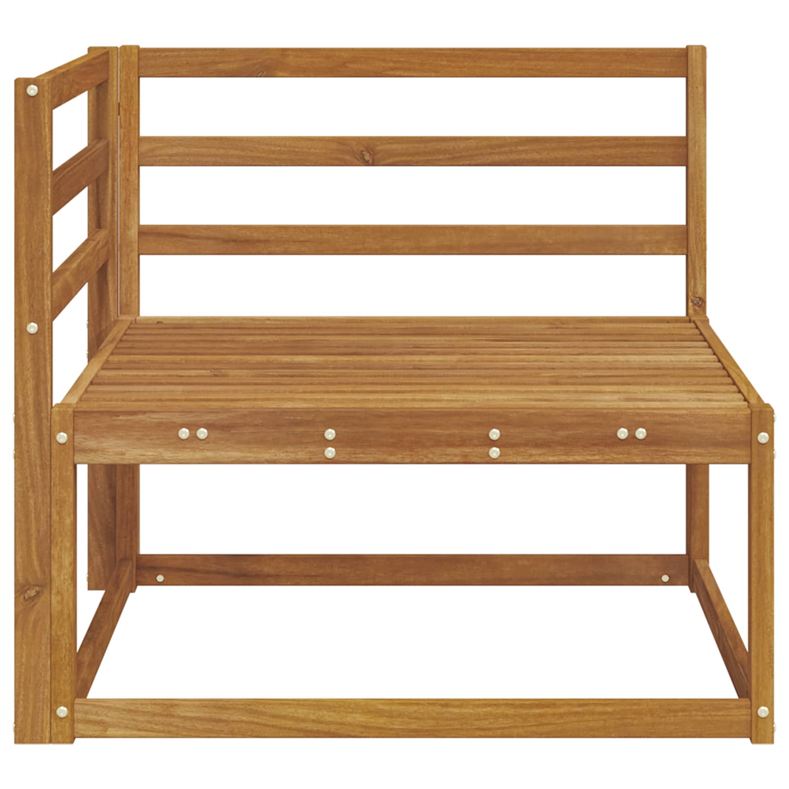 Udendørs Hjørnesofa Naturfarvet 83 X 83 X 73 Cm - Billede 4