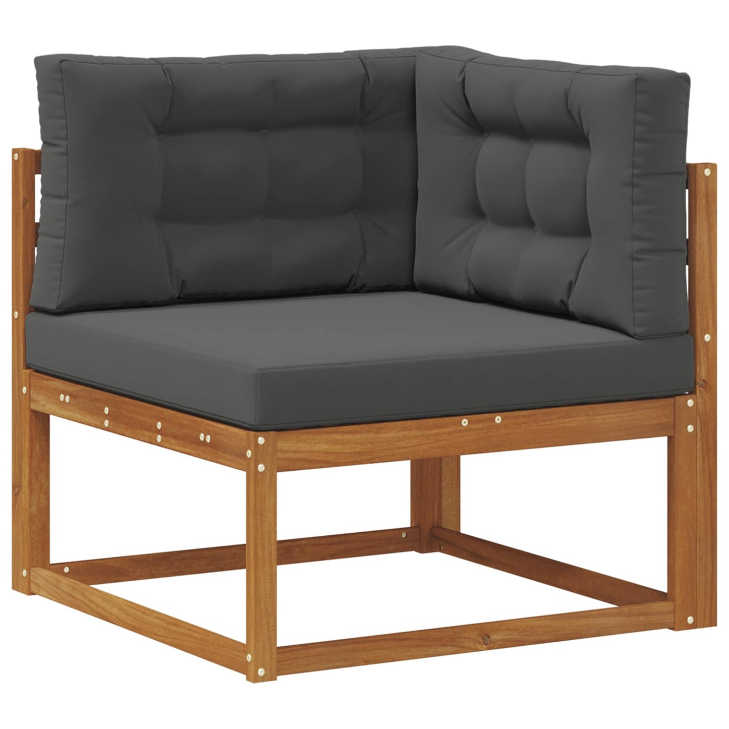 Udendørs Hjørnesofa Naturfarvet - Billede 2