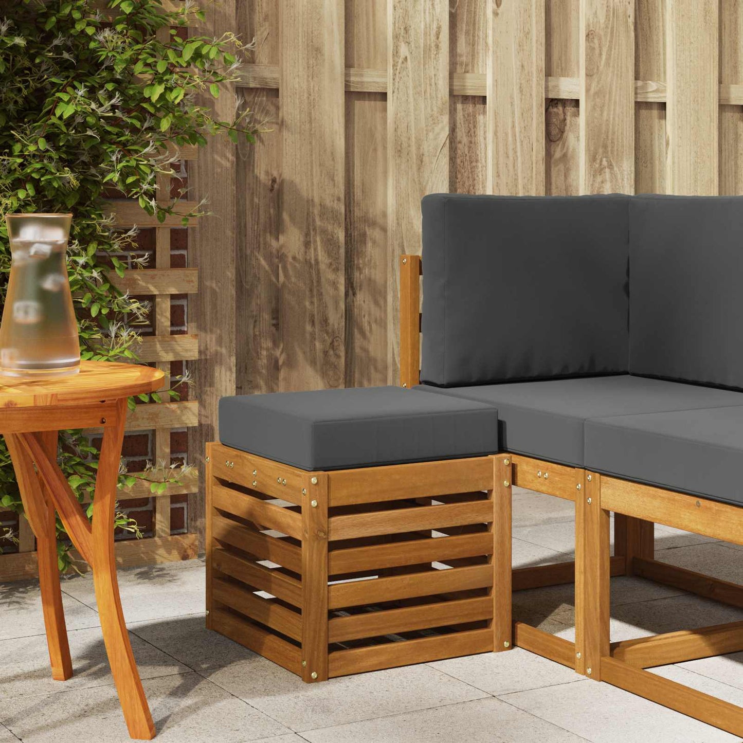 Udendørs Skammel Bænk 43 X 43 X 37 Cm - Variant 900678