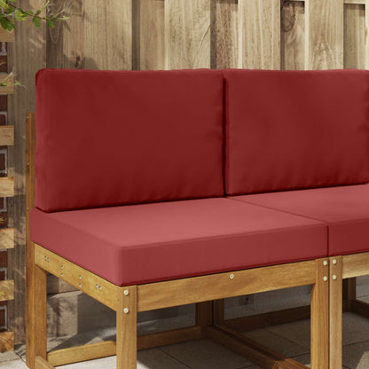 Udendørs Sofa Pude 2 Dele Vinrød Polyester - Hovedbillede