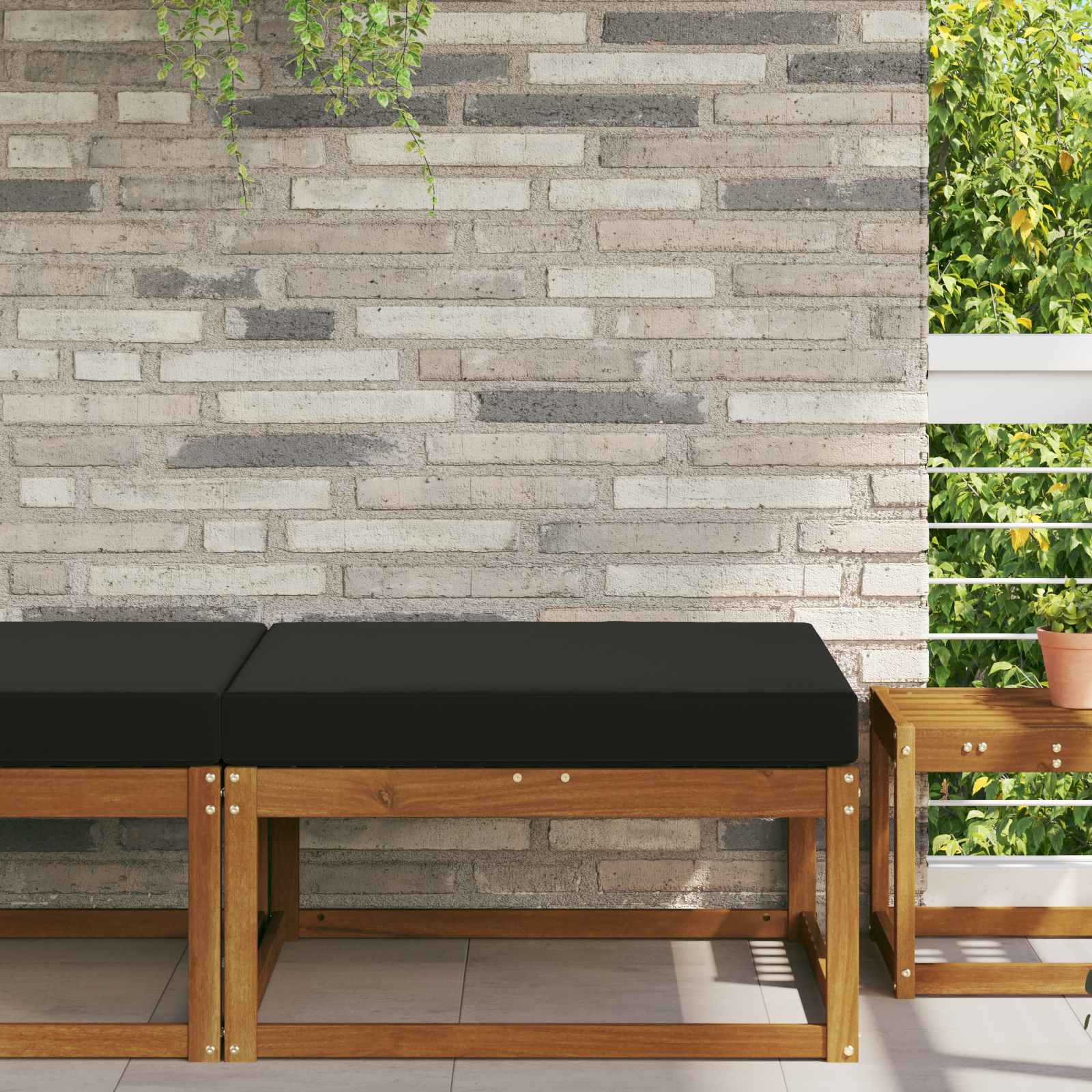 Udendørs Sofa Pude 80 X 80 X 8 Cm Polyester - Hovedbillede