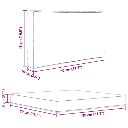 Udendørs Sofa Pude 2 Dele Antracit Polyester - Billede 11