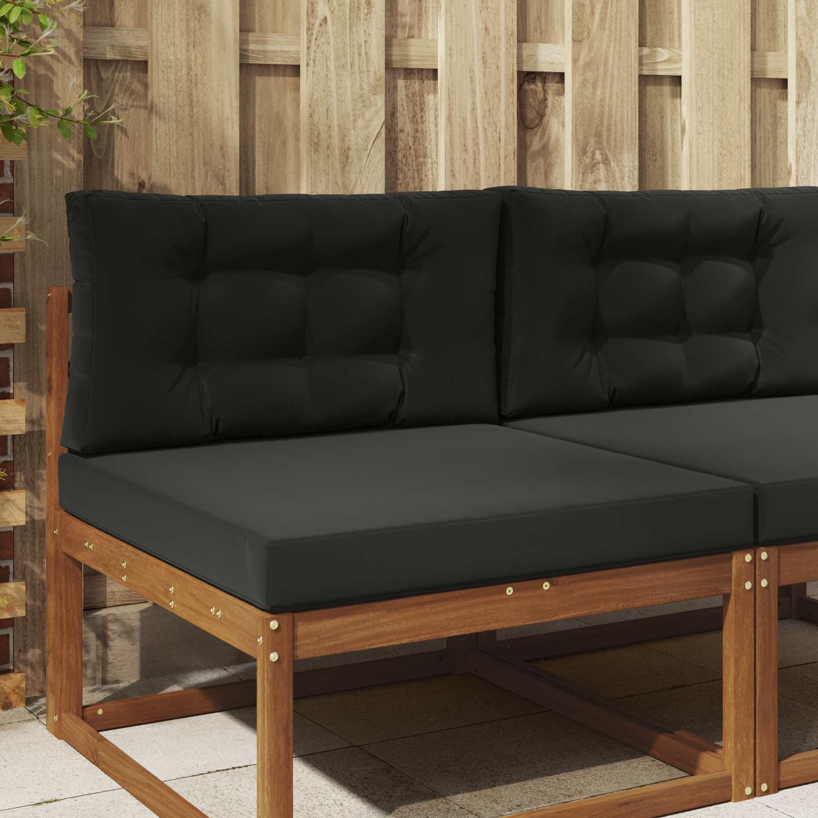 Udendørs Sofa Pude 2 Dele Polyester - Hovedbillede