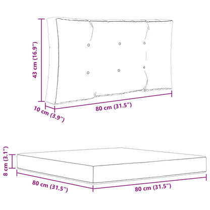 Udendørs Sofa Pude 2 Dele Polyester - Billede 10