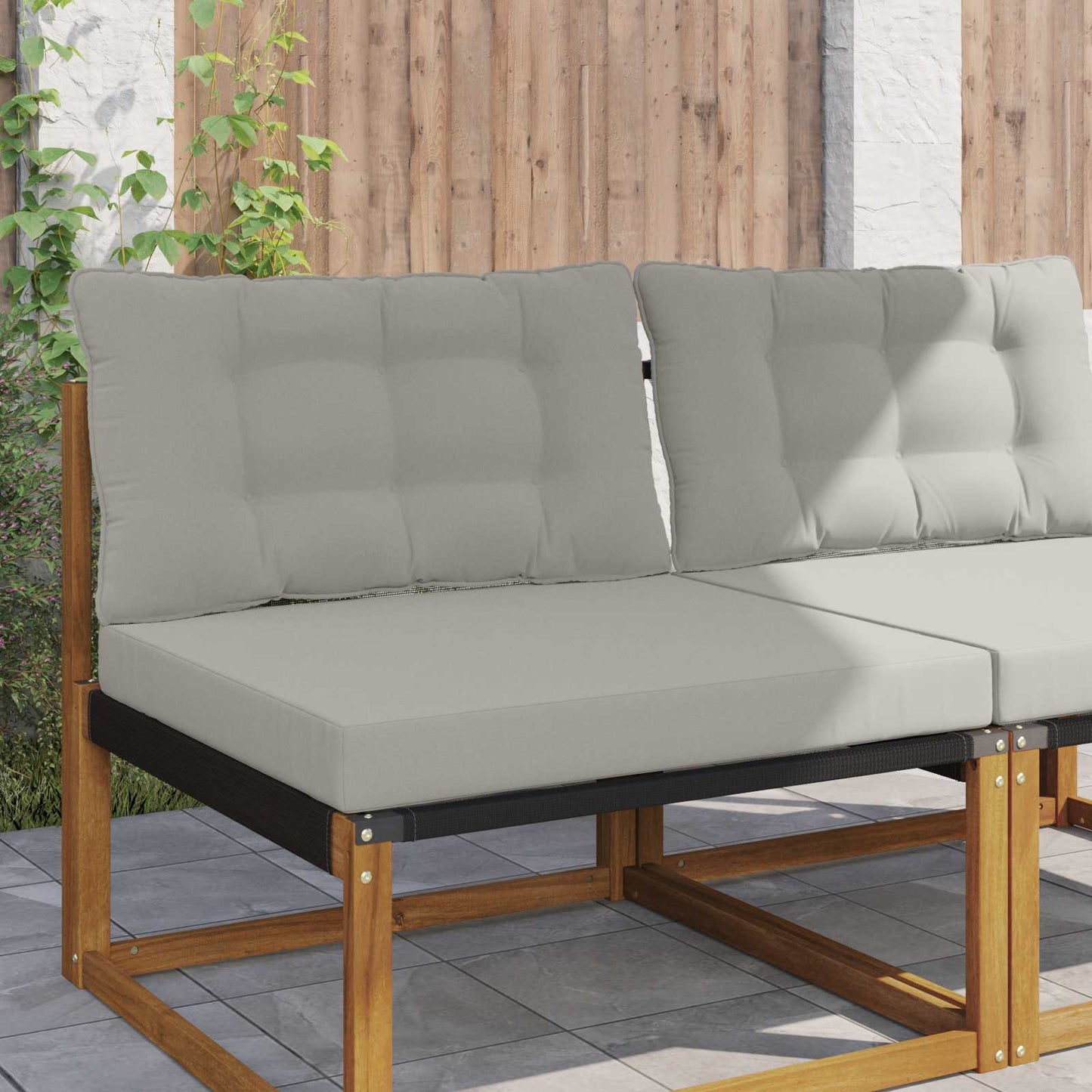 Udendørs Sofa Pude 2 Dele Polyester - Hovedbillede