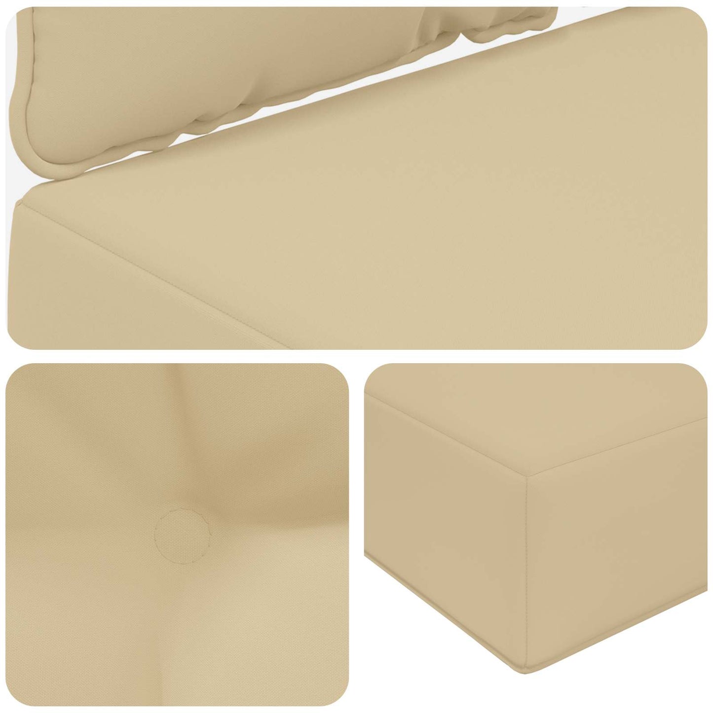 Udendørs Sofa Pude 2 Dele Polyester - Billede 8