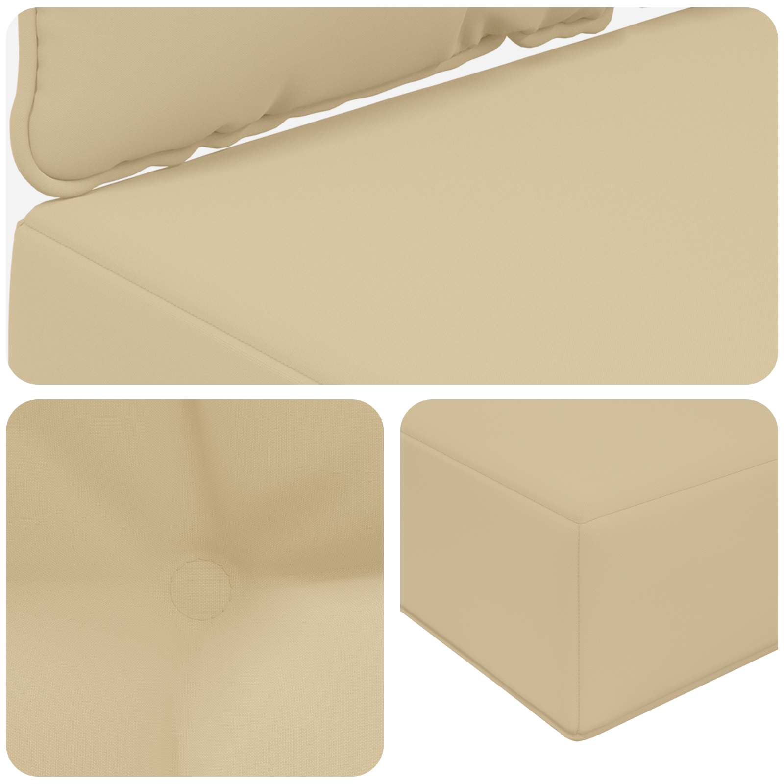 Udendørs Sofa Pude 2 Dele Polyester - Billede 8