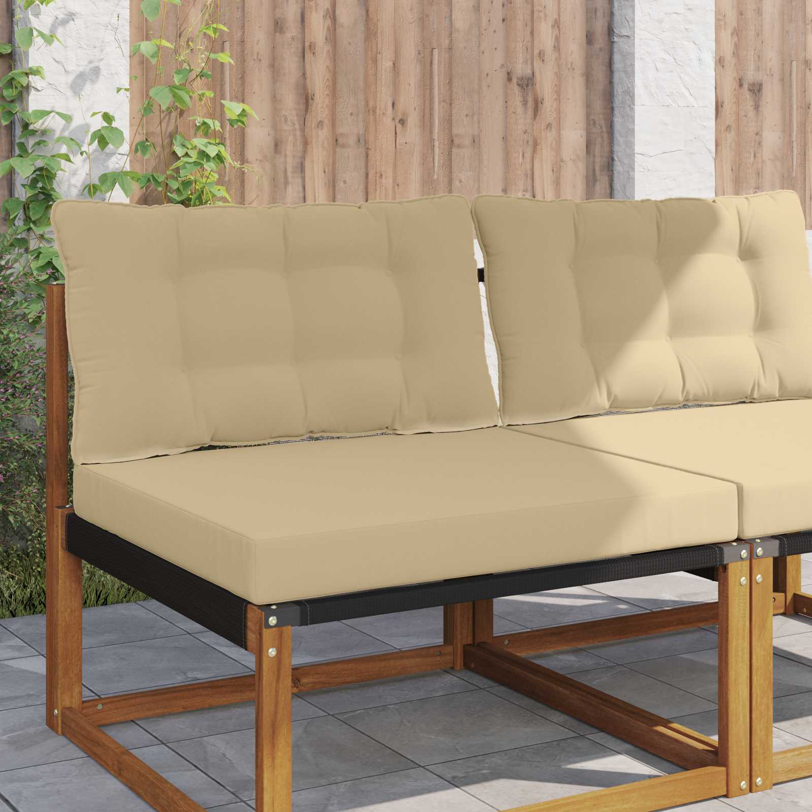 Udendørs Sofa Pude 2 Dele Polyester - Hovedbillede