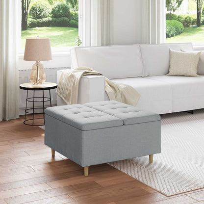 Ottoman Med Opbevaring Med Pude 40 X 40 X 45 Cm