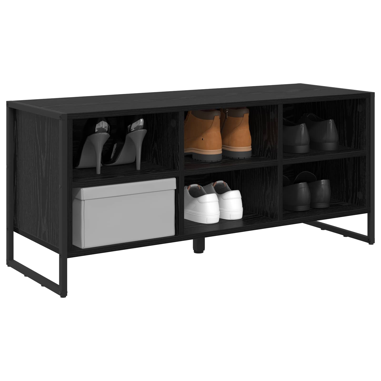 Sko Skab 100 X 35 X 44 Cm Konstrueret Træ - Billede 3