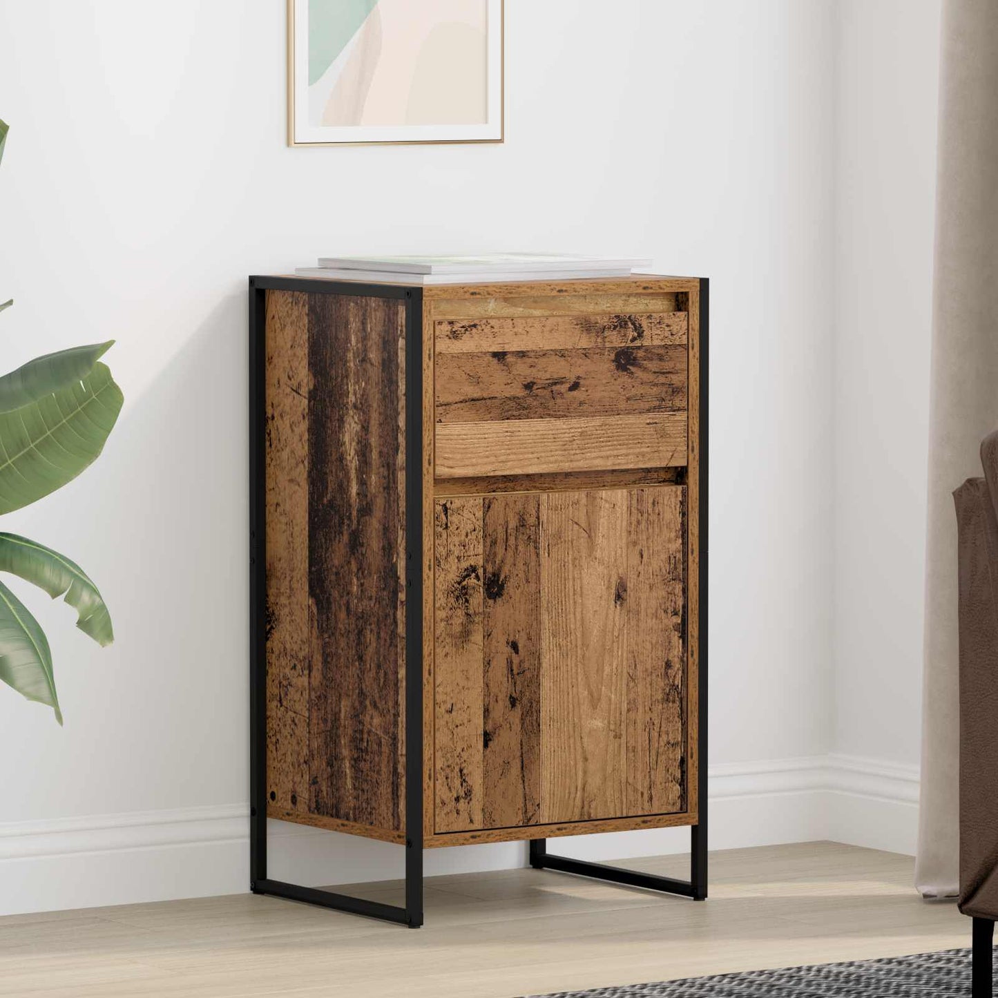 Sideboard Med Skuffe Konstrueret Træ - Variant 886586