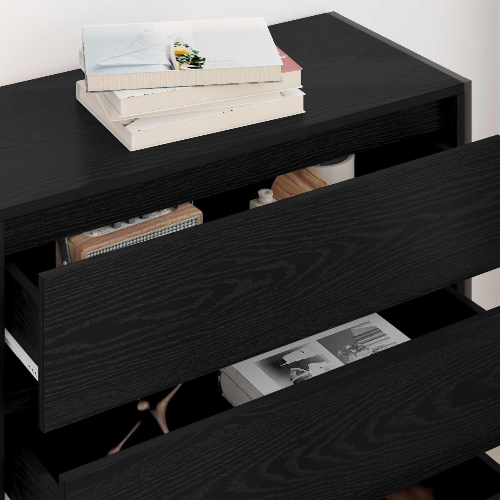 Sideboard Med Skuffe 79 X 36 X 75.5 Cm Konstrueret Træ - Billede 4
