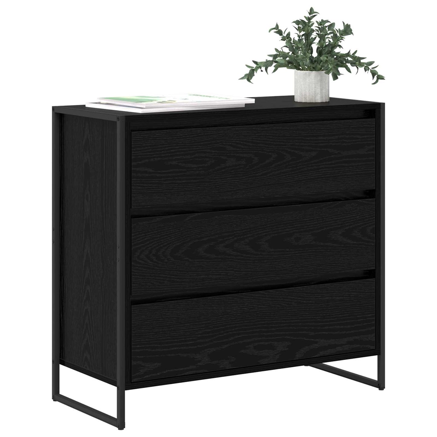 Sideboard Med Skuffe 79 X 36 X 75.5 Cm Konstrueret Træ - Billede 3